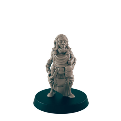 Dwarf Mini | Dwarven Female Blacksmith | Dungeons and Dragons NPC Figure | Pathf