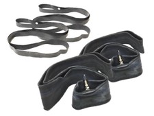 2x Schlauch 2.75 x 17 (2 3/4 x 17) + 2x Felgenband für Kreidler Hercules Zündapp