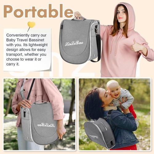 omzer Baby Travel Bassinet Portable Bassinets - Foldable Baby Co-Sleeping Bed - Picture 3 of 7