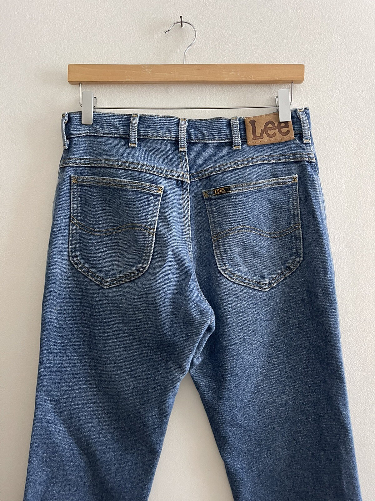 Vintage Size 28 Lee MR 100% Cotton Denim Jeans 19… - image 12