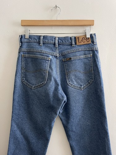 Vintage Size 28 Lee MR 100% Cotton Denim Jeans 1980s, Made in USA, 28” X 28” - Picture 12 of 19