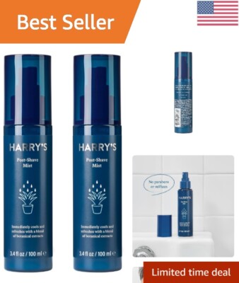 Rejuvenating Post Shave Mist - Extra-Fine Spray for Balanced Skin, 6.8 Oz