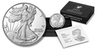 2021-W American Silver Eagle Type 2 One Ounce Proof Coin with COA & mint package