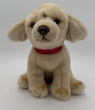 FAO Schwarz Golden Labrador Retriever Puppy Plush Stuffed Animal Dog Blonde 10"