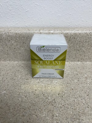 BIELENDA Energy Boost Squalane & Red Ginseng Face Cream 1.7 OZ/50 ML DAY/NIGHT