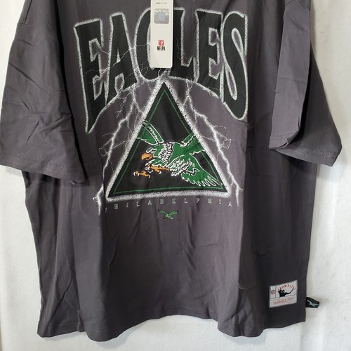 Philadelphia Eagles Shirt Women XXL Grey Short Sleeve Graphic Tee Throwback NWT - Picture 4 of 11