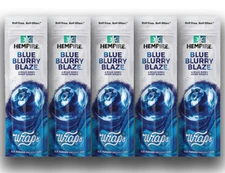 Hempire Blueblurry Blaze (Blueberry) Herbal Rolls by Swisher (5 Packs/4 Per)
