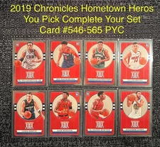 2019 Panini Chronicles Hometown Heros You Pick Complete Your Set Rookie Card PYC