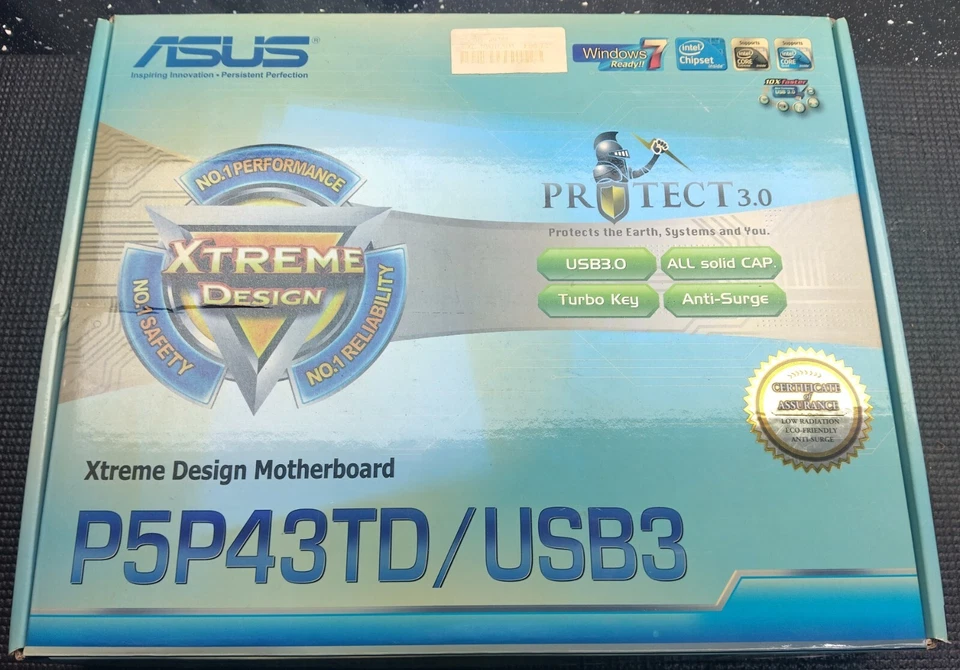 Retro Gaming Vintage Motherboard/ CPU/ RAM, Core2 QUAD 2.4GHZ, 8GB RAM, boxed - Image 4 of 4