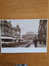 Vintage Black & White Print of Leeds Corn Exchange/Boar Lane