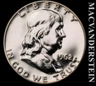 1962 Silver Franklin Half Dollar - Choice Gem Proof  Lustrous  #L7522