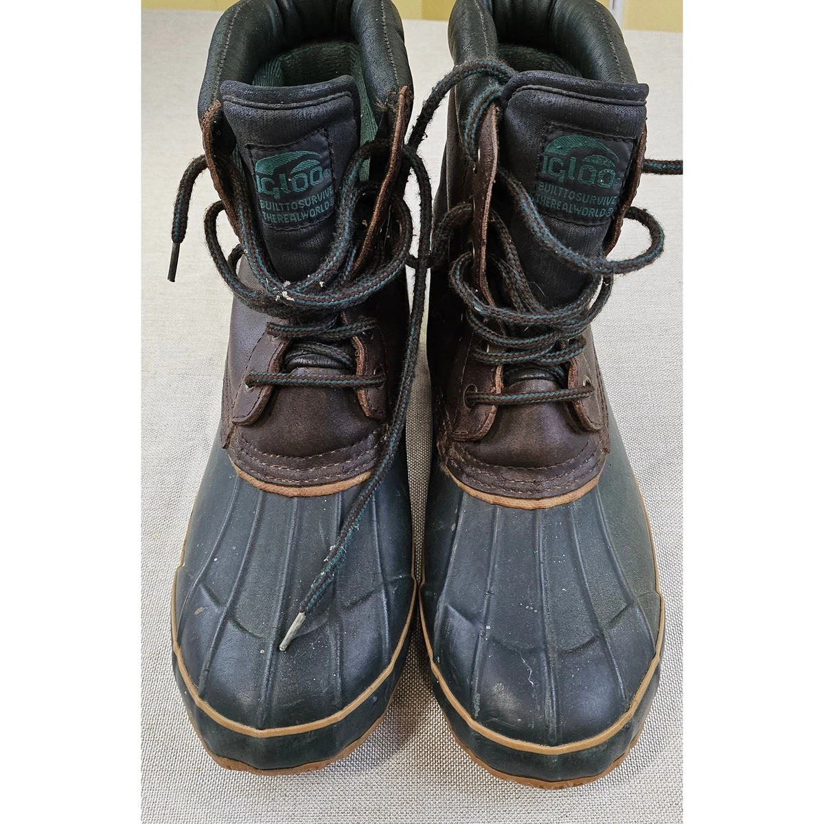Igloo Thermo-Vie Insulated Duck Shoes Mens Size 12 Brown Black Waterproof Igloo men main image 4