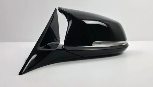 BMW F30 M-SPORT LCI 2016 LEFT PASSENGER WING MIRROR BLACK 5 PIN 021185 OEM