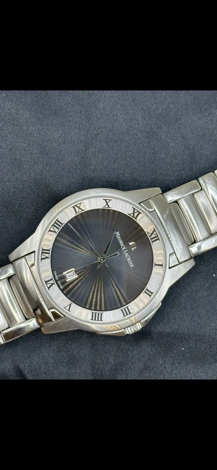 Maurice Lacroix Miros 69743, Black Sunburst Dial -Sapphire – Swiss Quartz – 100M - Image 2 of 4