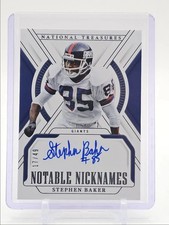 STEPHEN BAKER 2024 NATIONAL TREASURES NOTABLE NICKNAMES AUTO 17/49