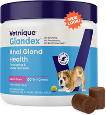 Glandex Anal Gland Soft Chew Treats with Pumpkin for Dogs Digestive Enzymes, Pro