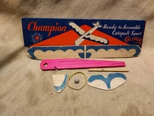 CHAMPION GLIDER READY TO ASSEMBLE CATAPULT SPORT BROOKLYN NY 1930s COMPLETE SET
