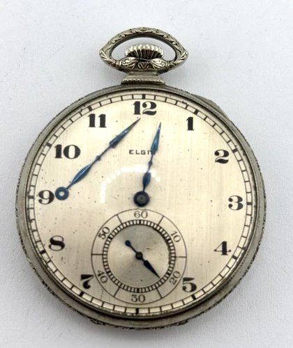 Elgin 1922 Antique Mechanical Pocket Watch   12s   17J   25014527  NON-WORKING