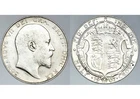 RARE 1907 KING EDWARD VII GREAT BRITAIN SILVER HALFCROWN HALF 1/2 CROWN COIN