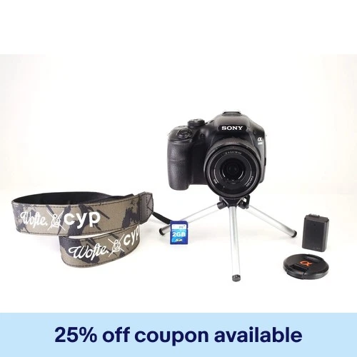 Sony A3500 Camera & E 18-50mm Lens Kit Refurbished +12Month Guarantee.