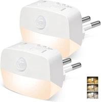 Nachtlicht Steckdose Mit Bewegungsmelder, 2 StüCk Led Nachtlichter WarmweißEs Li