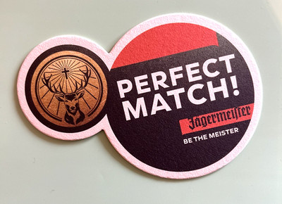 Werbe-BD - Bierdeckel - Coaster , Jägermeister #1289#