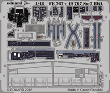 Eduard 1/48 Sukhoi Su-7 Interior Detail Set for Smer kit (1 Photo-Etched Sheet)