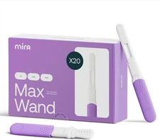 Mira Fertility MAX Wands, Ovulation Test Strips  20 Tests- use with Mira Kit