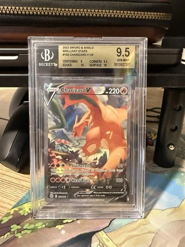Charizard V - Brilliant Stars 154/172 - Alt/Full Art - BGS 9.5 GEM MINT