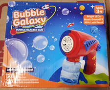 USA Toyz Bubble Galaxy Bubble Blaster Gun w/ LED Lights Music Sound FX Age 3