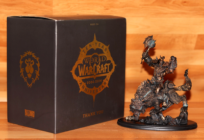 古川雄大 LIVE & CLIPS 10th Anniversary World of Warcraft Orc Wolf Rider Statue Figure 10 Year Anniversary