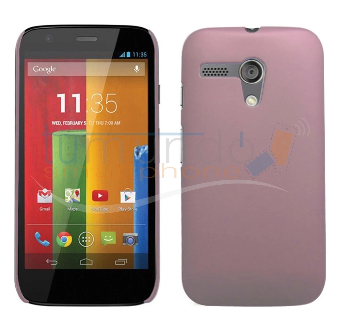 Suncase Custodia In Vera Pelle Per Motorola Moto G Pro - Con Linguetta Di Estrazione, Inclusa Cover TPU Trasparente
