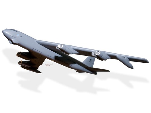 Boeing B-52 H Stratofortress USAF Solid Mahogany Wood Handcrafted Display Model - Picture 3 of 13