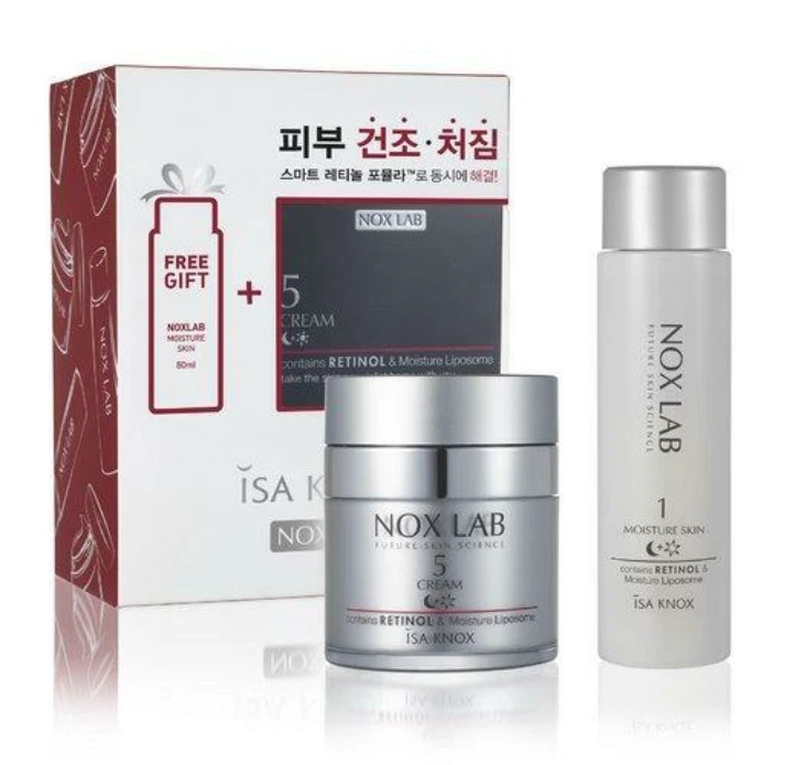 Set De Soins ISA KNOX Nox Lab Moisture 2 Pièces - Toner & Emulsion - Routine K-Beauty Hydratante