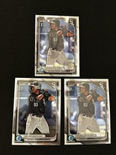 (3) Ronny Hernandez 2024 Bowman Chrome 1st BCP-92 White Sox Lot