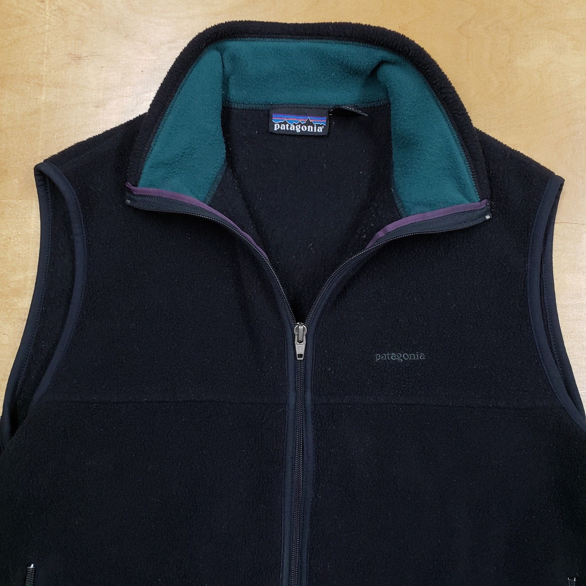 Vintage Patagonia 90s Synchilla Fleece Black 2 Pkt w Vintage Patagonia 90s Synchilla Fleece Black 2 Pkt w