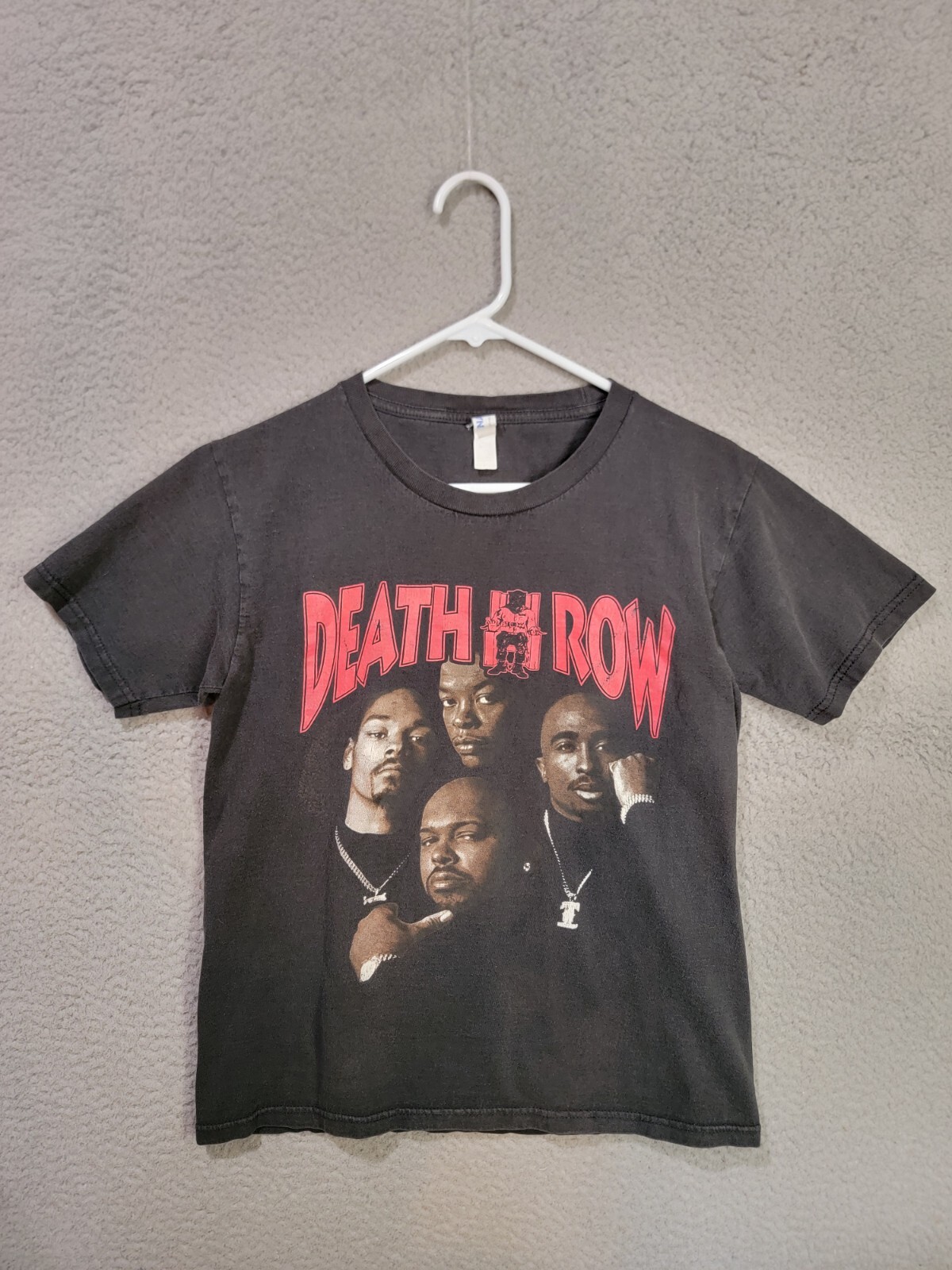 FILA Maglietta Vintage Death Row Records Rap Tupac Snoop Dogg Dr Dre Small