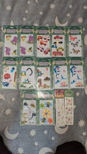 Set of 12 puffy foam 3D stickers plus Sock Monkey and Sponge Bob strips.