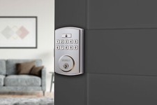 Brinks Keypad Electronic Deadbolt for Exterior Doors 4390 119 SATIN NICKEL