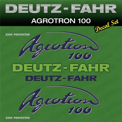 Deutz-Fahr Agrotron 100 tractor decal aufkleber sticker set