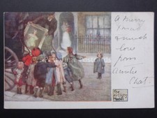 Children Gather Round Wagon Unloading Picture 'The Artist's Model' Old Postcard