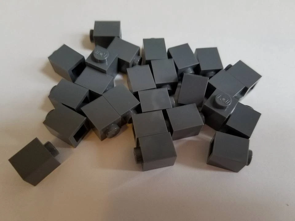 Lego Dark Stone Grey Brick 1x1 Part 3005 Element 4211098 Qty 25 New