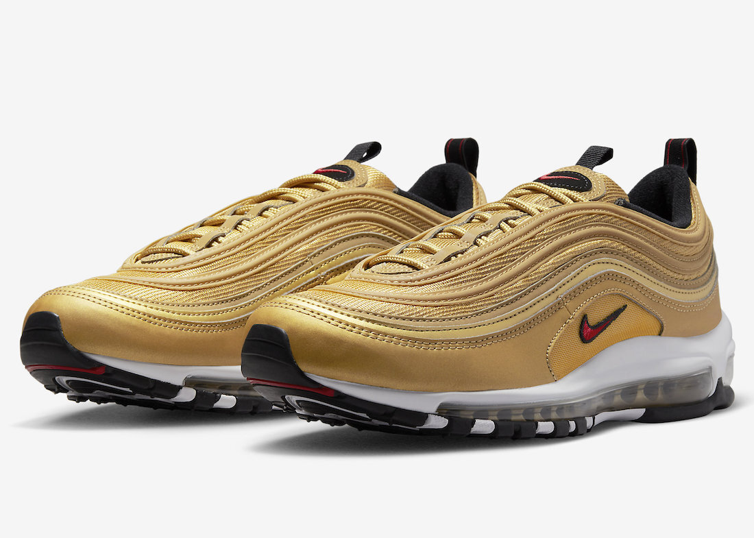 Nike Air Max 97 OG 2023 Metallic Gold Bullet Black DM0028-700 sz