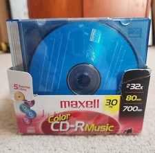 NEW Maxell CD-R Music 80 Minute Lot Of 29 New CDRs For Audio Recording