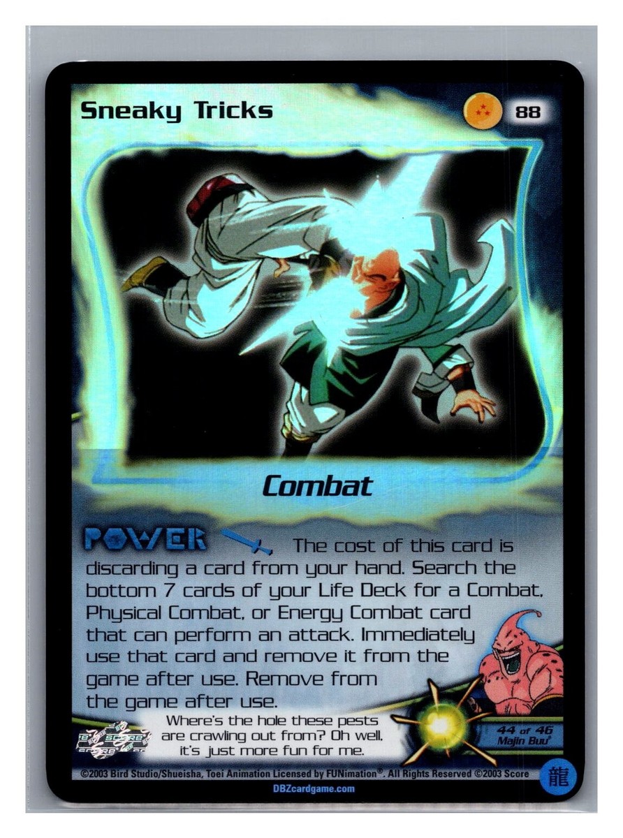 1x DBZ CCG SNEAKY TRICKS 88 HOLO FOIL UNCOMMON FUSION SAGA DRAGON BALL Z  LIMITED | eBay
