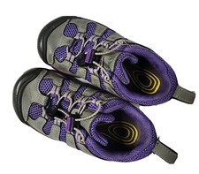 Girls Keen contour arch slip on water/hiking shoes - sz. US 9 EU 26 purple/grey