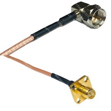 RG316 F MALE ANGLE to RP-SMA Female Flange RF Cable Rapid-SHIP LOT