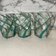 Alessandro Of Italy, Handmade Drinking Glasses 3/Double Old Fashion Murano