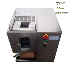 110V 10mm Blade Commercial QSJ-T Shredded Meat Cutting Machine w/Double Motors