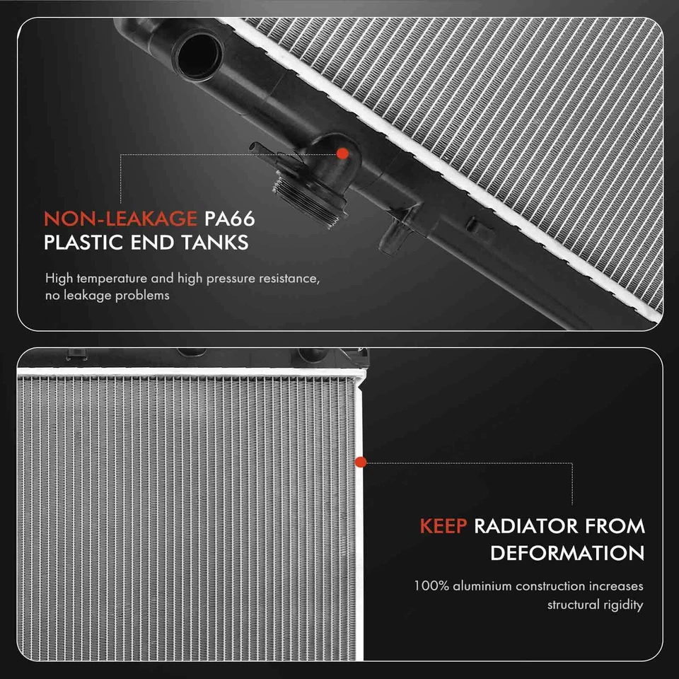 Radiador para Chevy Colorado GMC Canyon 04-12 Isuzu i-280 i-290 i-350 transmisión automática Foto 4 de 4